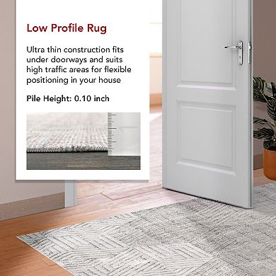 nuLoom Adeline Modern Hexagon Machine Washable Area Rug