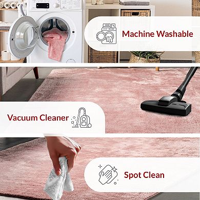 nuLoom Loni Solid Machine Washable Shag Area Rug