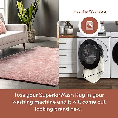 nuLoom Loni Solid Machine Washable Shag Area Rug