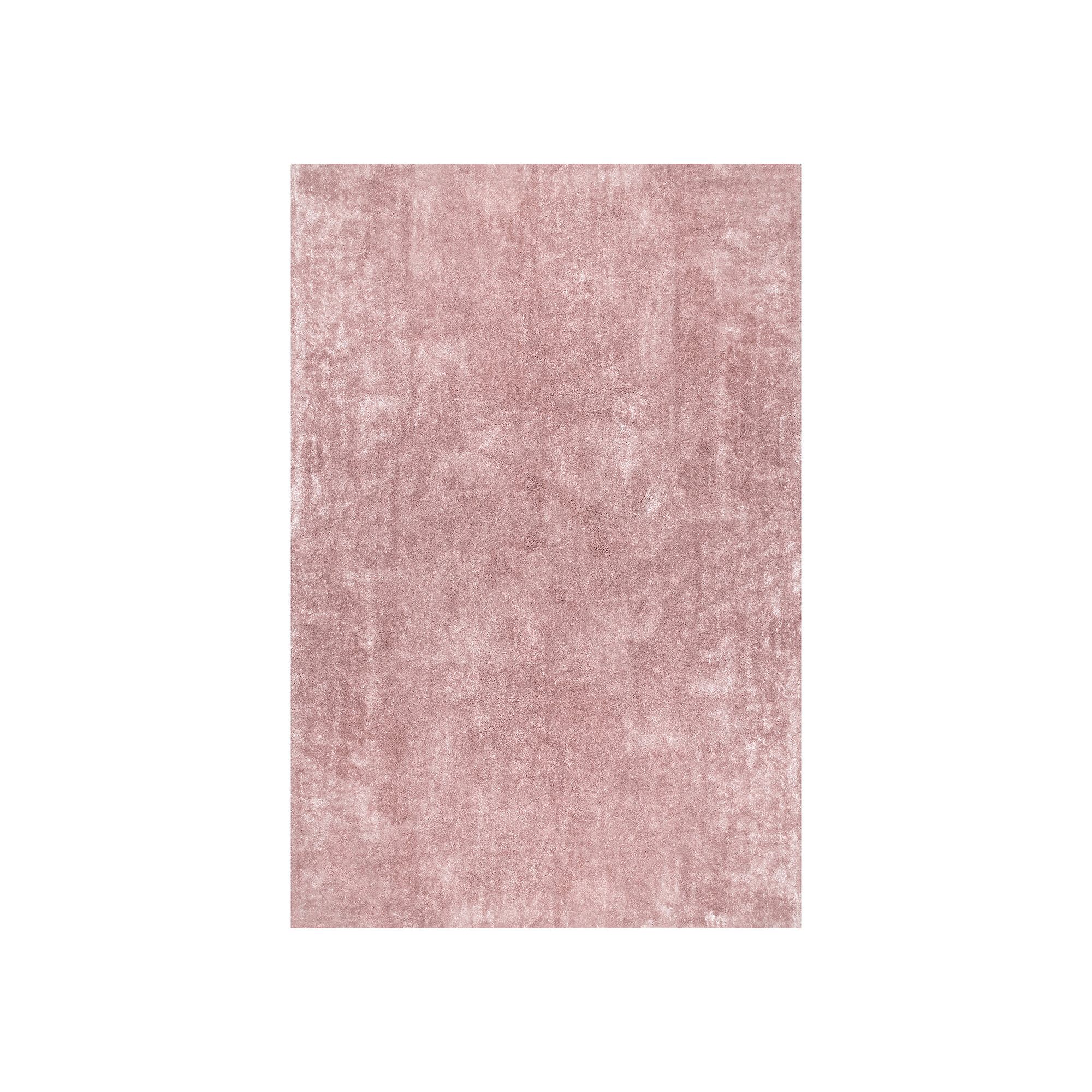 nuLoom Loni Solid Machine Washable Shag Area Rug, Pink