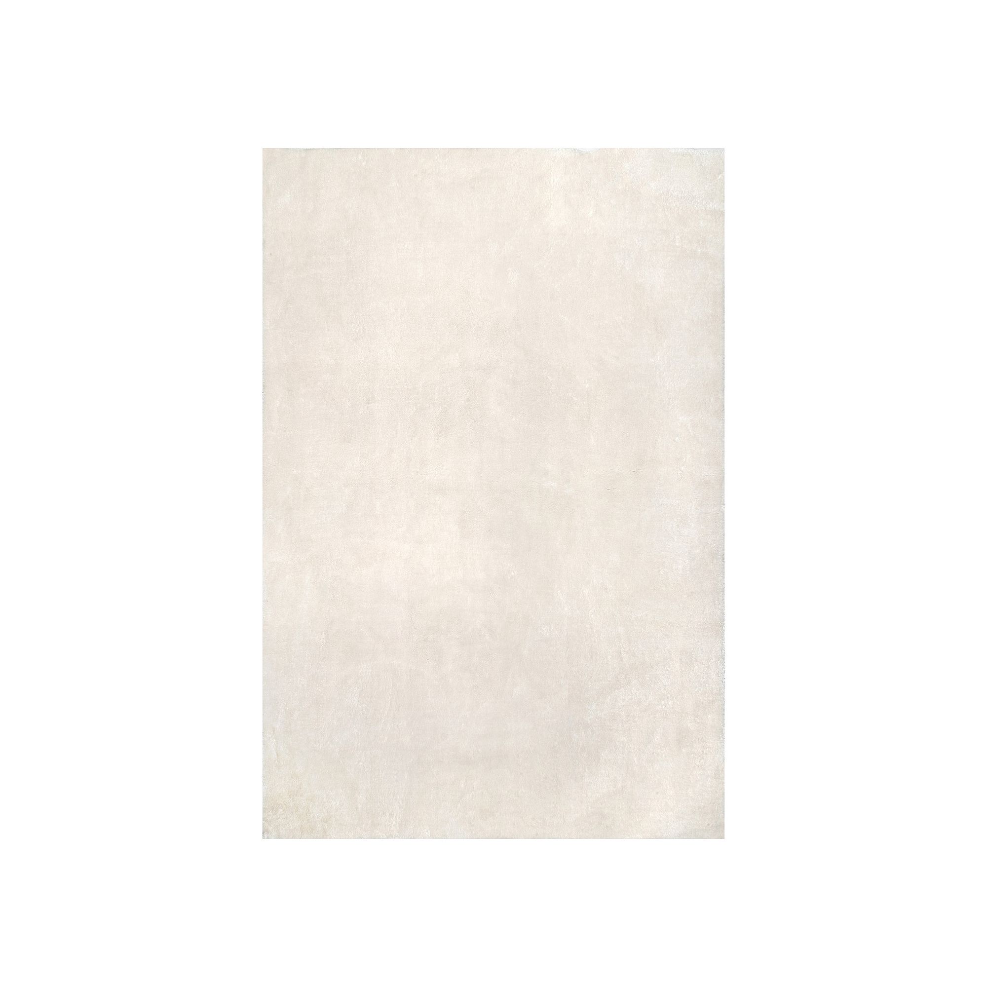 nuLoom Loni Solid Machine Washable Shag Area Rug, White