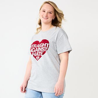 ph by The Phluid Project Adult Straight Against Hate Short Sleeve Tee