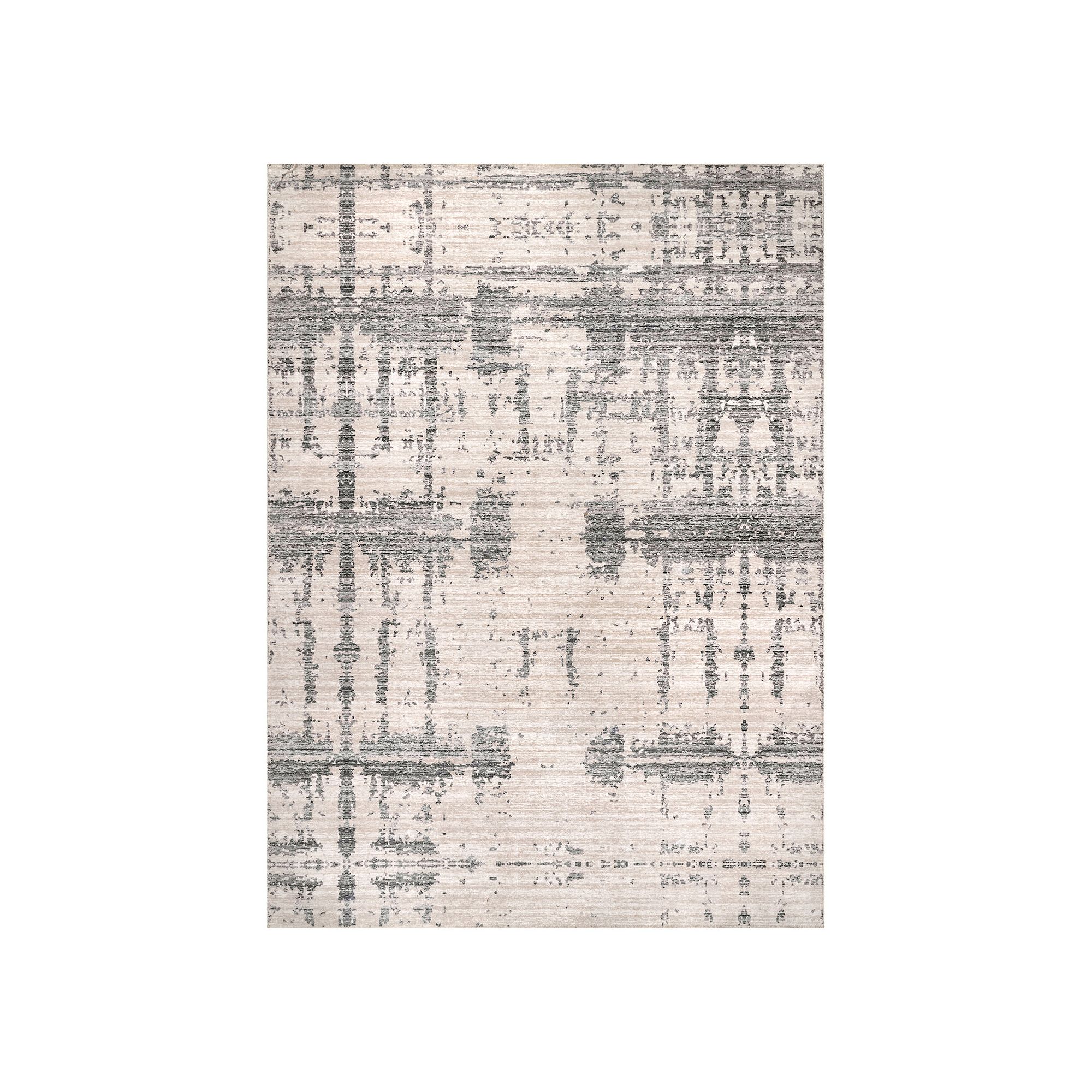 nuLoom Ariana Machine Washable Abstract Area Rug, Light Gray