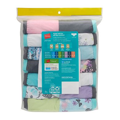 Girls 6-16 Hanes 14-Pack + 1 Bonus Pair Hipster Panties