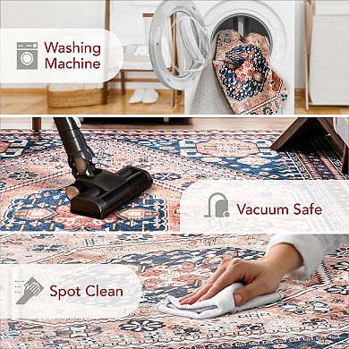 nuLoom Nevaeh Machine Washable Bohemian Medallion Area Rug