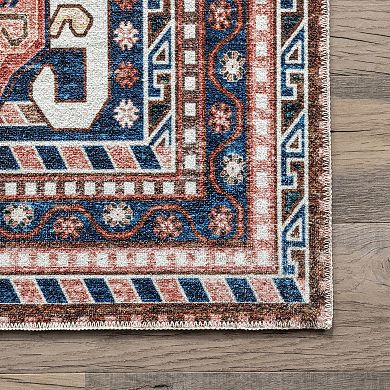 nuLoom Nevaeh Machine Washable Bohemian Medallion Area Rug