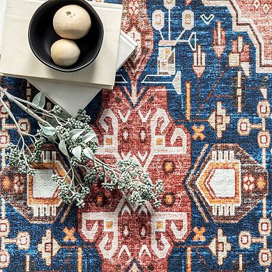 nuLoom Nevaeh Machine Washable Bohemian Medallion Area Rug
