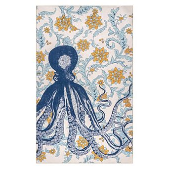 nuLoom Patricia Machine Washable Octopus Area Rug