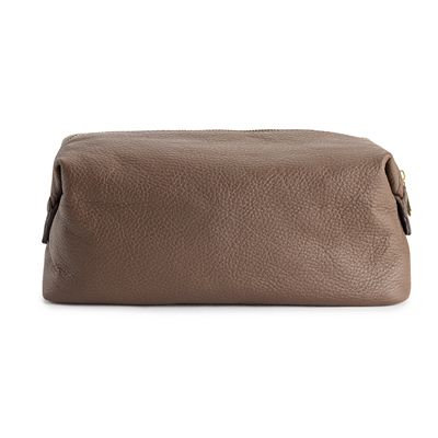 Amerileather Madison Leather Toiletry Bag Black
