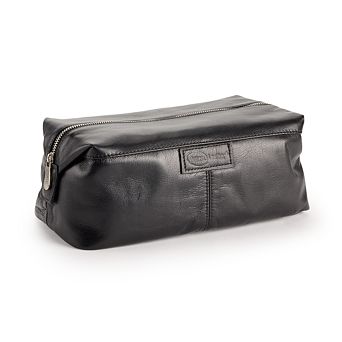 AmeriLeather Madison Leather Toiletry Bag