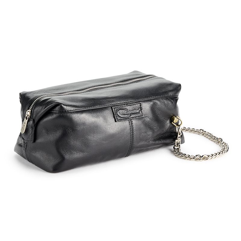AmeriLeather Madison Leather Crossbody Bag, Black