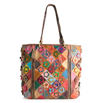 AmeriLeather Maxille Leather Tote Bag