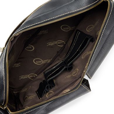 AmeriLeather Dual Flap Leather Briefcase