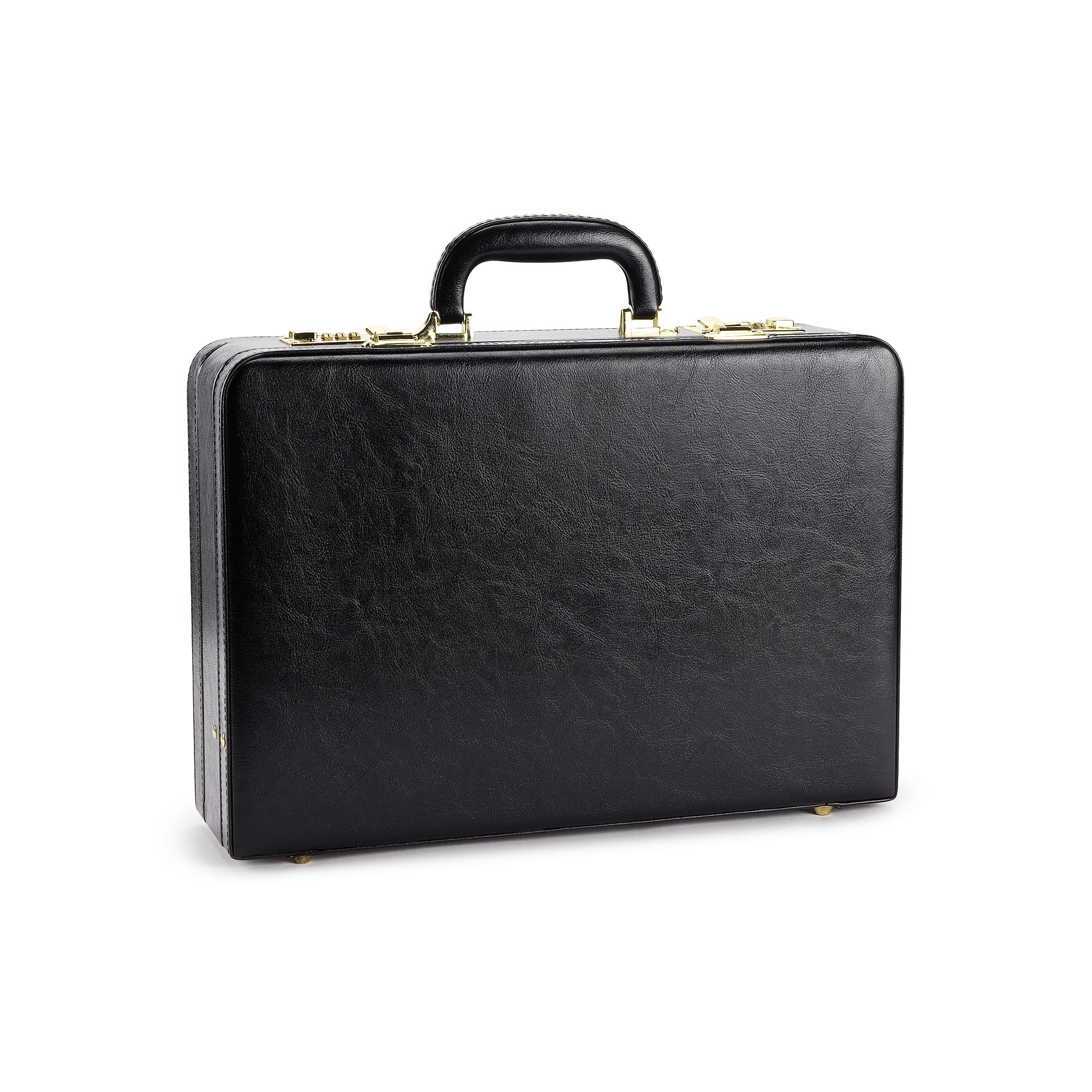 AmeriLeather Expandable Executive Briefcase, Black