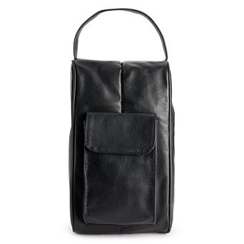 AmeriLeather Leather Golf Shoe Bag