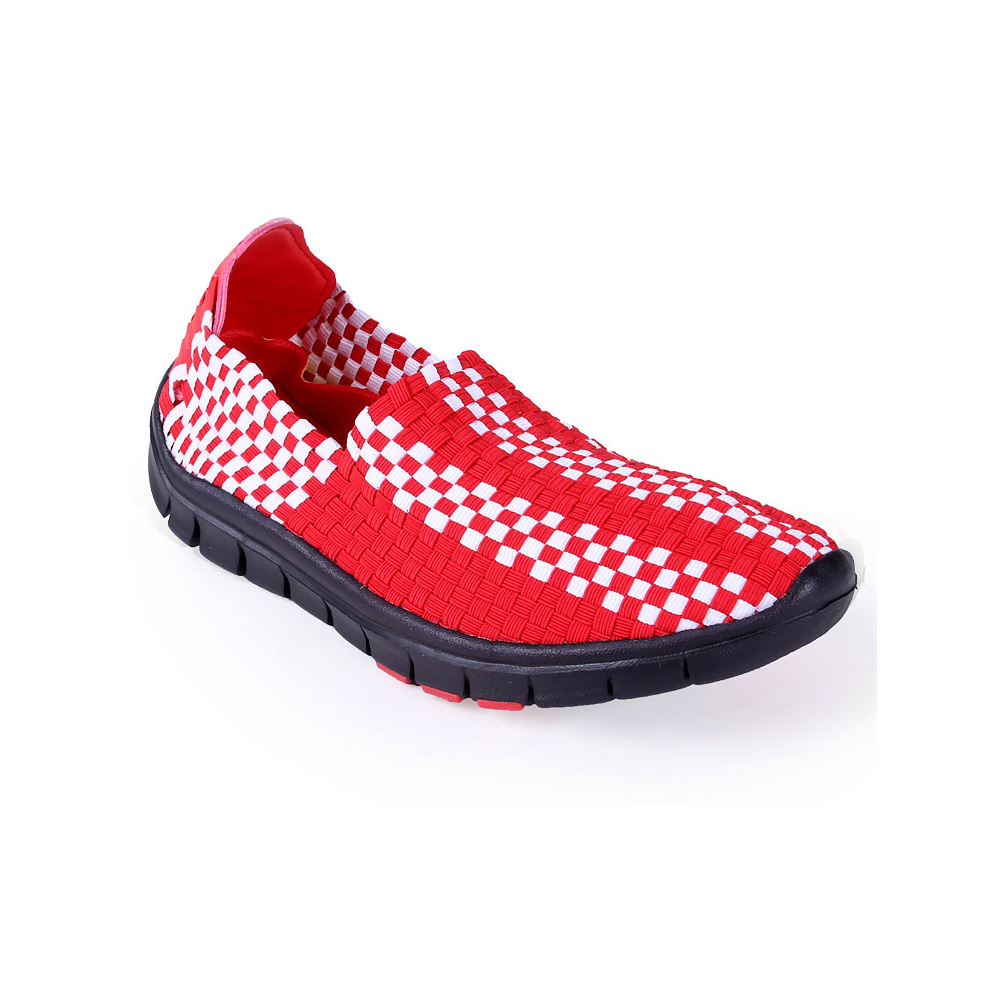 Wisconsin Badgers Woven Slip-On Unisex Shoes, Womens, Size: 9, Team
