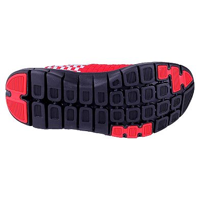 Wisconsin Badgers Woven Slip-On Unisex Shoes