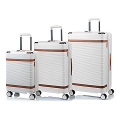 Champs 2-Piece Vintage Hardside Luggage Set, Ivory