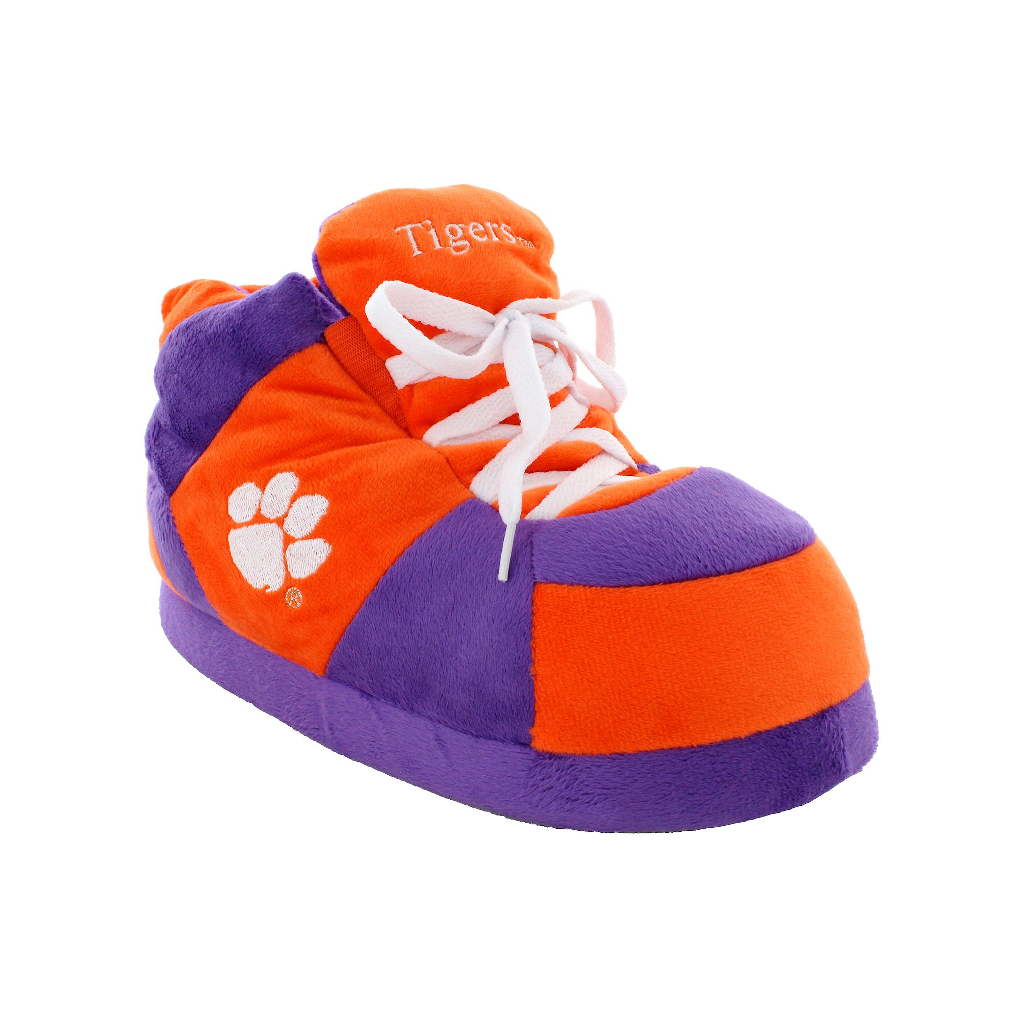Unisex Clemson Tigers Original Comfy Feet Sneaker Slippers, Womens, Size: 
