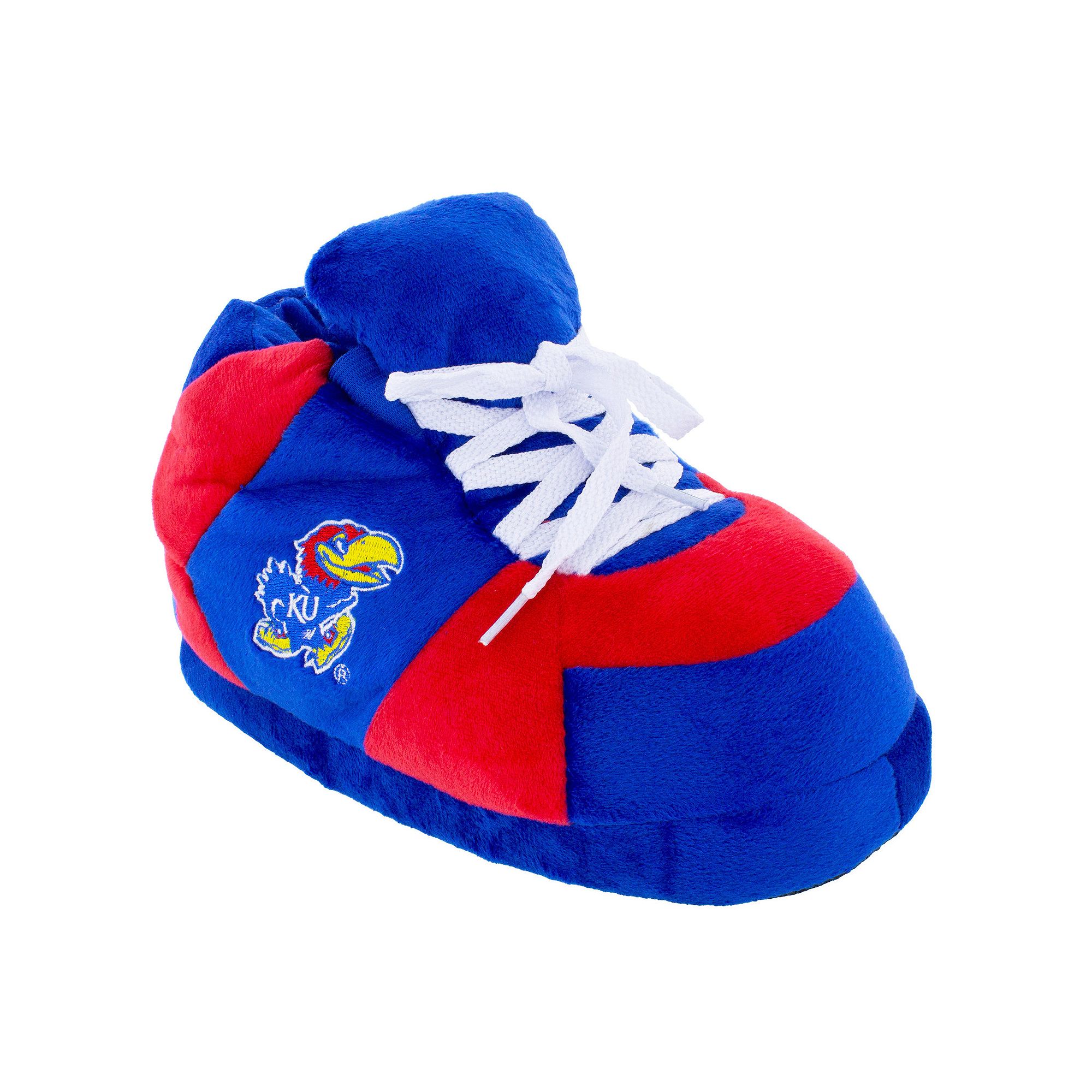Unisex Kansas Jayhawks Original Comfy Feet Sneaker Slippers, Womens, Size: