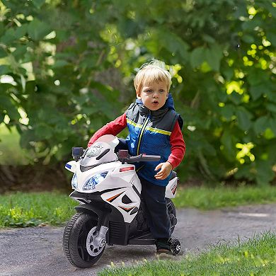 Kid's Ride-on Electric Cop Bike, Comes With Headlights And Two Training Wheels
