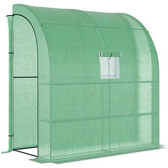 Outsunny 7ft x 3' x 7' Plant Garden Greenhouse with Window