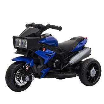 Kids Motorcycle, Battery-operated Ride-on Toy For Toddlers W/ Horn Music White