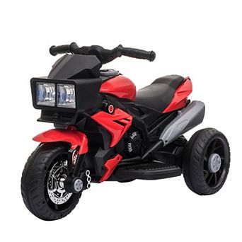 Kids Motorcycle, Battery-operated Ride-on Toy For Toddlers W/ Horn Music White