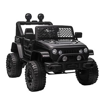 12v Battery Powered Kids Ride On Car Off Road Truck Toy W/ Parent Remote, Pink