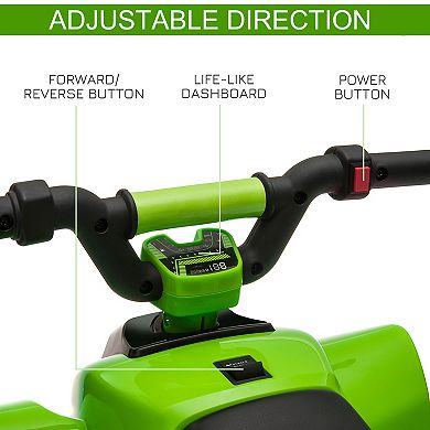 Aosom 6V Kids Electric Ride on Car with Big Wheels 18-36 Months Old