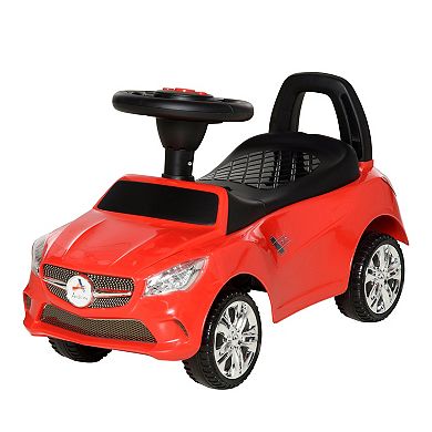 Ride On Sliding Car Baby Ride On Horn Music Working Lights Storage No Power Red