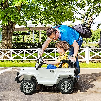 12v Kids Ride On Car Off-road Battery-powered Jeep Truck With Remote, Mp3, Light