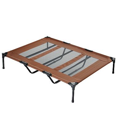 Pawhut 48" X 36" Elevated Breathable Dog Bed W/ Carry Bag Dark Blue