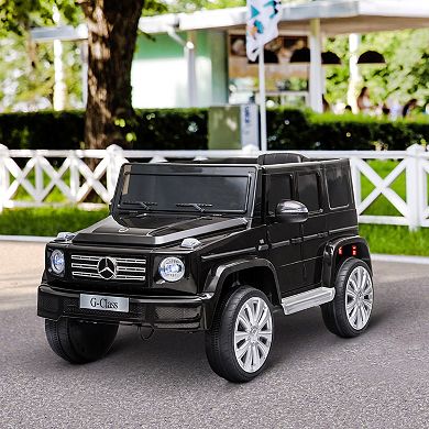 Aosom 12V Mercedes Benz G500 Battery Kids Ride On Car with Remote Control Bright Headlights and Working Suspension