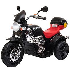 Aosom 6V Kid Electric Motorcycle Police Car For Child Toddlers