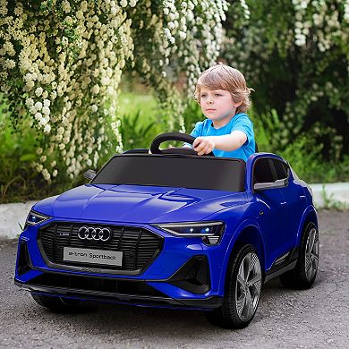 Aosom 12v Kids Electric Ride On Car, Licensed Audi E-tron With Seat, Remote