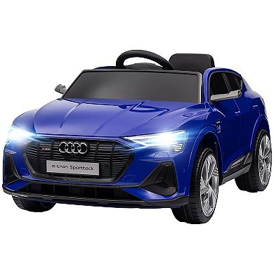 Aosom 12v Kids Electric Ride On Car, Licensed Audi E-tron With Seat, Remote