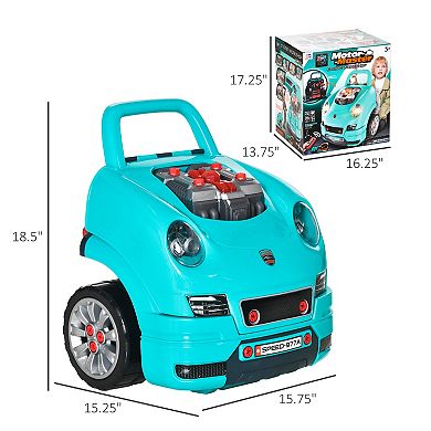 Kids Truck Engine Toy Set, Educational Car Play Maintenance, For 3-5 Years