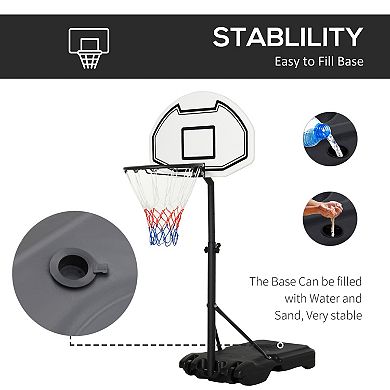 Outdoor Basketball Hoop System Pool Water Sport Game Play Outdoor Adjustable