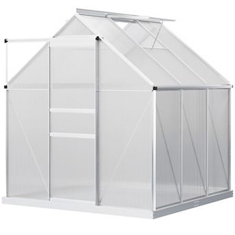 Outsunny 8ft x 6' x 6.5' Large Polycarbonate Walk-in Greenhouse
