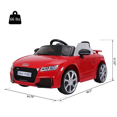 6v Audi Tt Rs Kid Electric Sports Car Ride On Vehicle Remote Control, Yellow