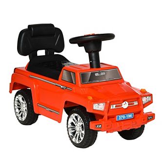 Kids Ride On Sliding Car Baby Walker Horn Music Working Lights Storage No Power