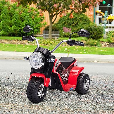 Rechargeable 6v Battery Powered Cool Ride-on Chopper Motorcycle For Kids, Red