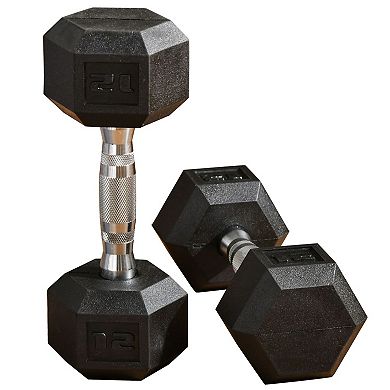 12 Pound Dumbbell Free Weight Set, Arm Workout Equipment For Women Or Men