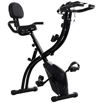 Home Exercise Bike Stationary Workout Cycling W/ Lcd Screen Monitor, Black