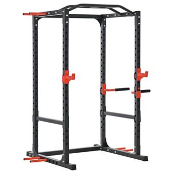 Soozier Adjustable Power Tower Dip Station Pull Up Bar Squat Rack