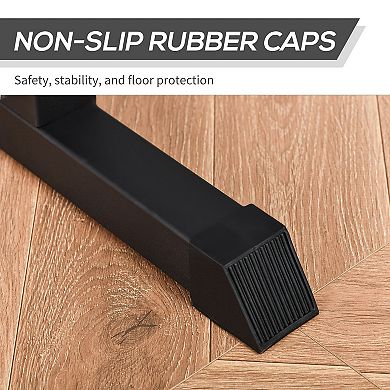 Soozier Adjustable Power Tower Dip Station Pull Up Bar Squat Rack