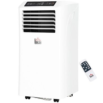 Mobile Air Conditioner W/ 4 Modes, 24h Timer, Wheels