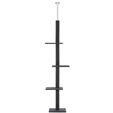 PawHut 4-Level Height Adjustable Cat Climbing Tower