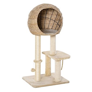 Cat Tower Activity Center W/ Ball Cushion Perch 19" L X 15.75" W X 39.25" H